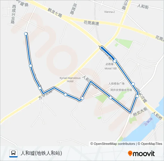 公交738路的线路图