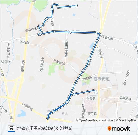 公交739路的线路图
