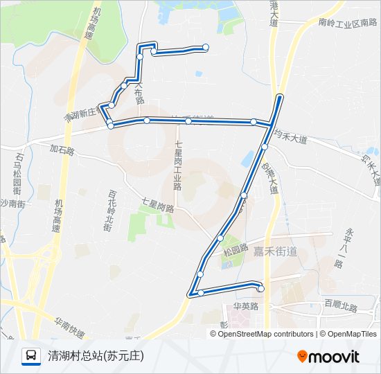 公交739路的线路图
