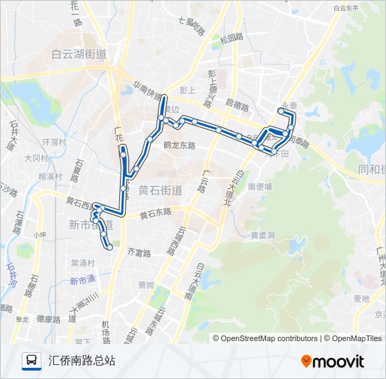 公交743路的线路图