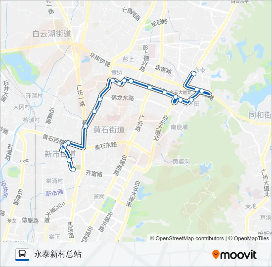 743路 Bus Line Map