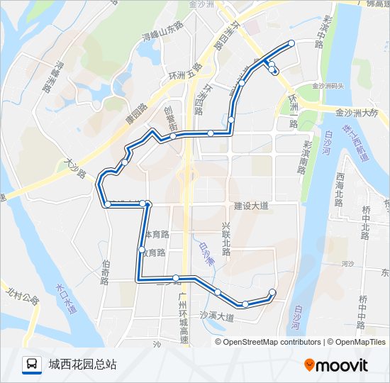 公交746路的线路图