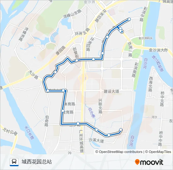公交746路的线路图