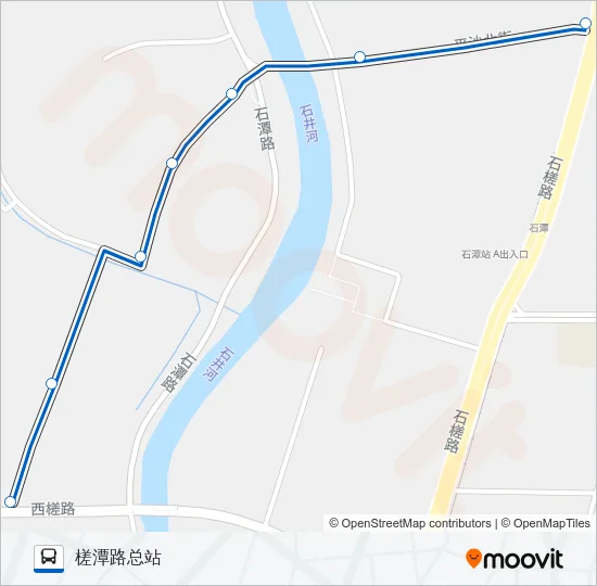公交749路的线路图