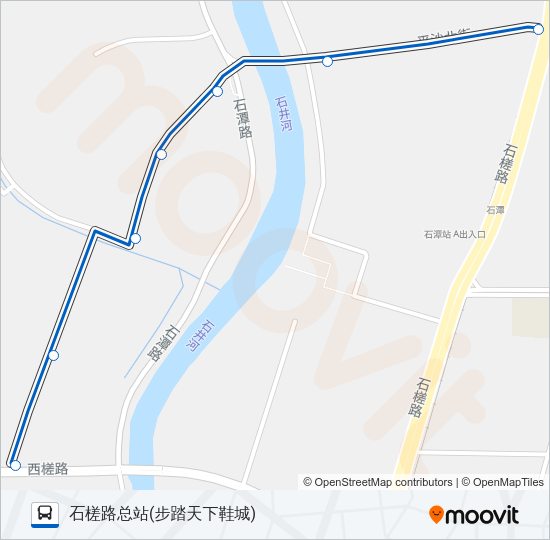 公交749路的线路图