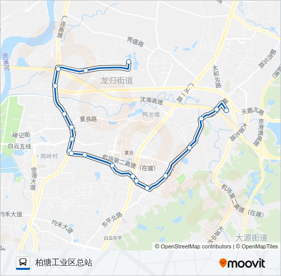 公交751路的线路图