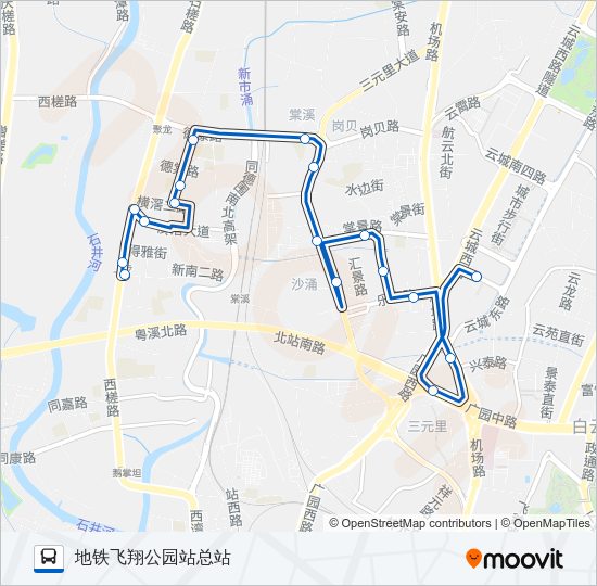 公交752路的线路图