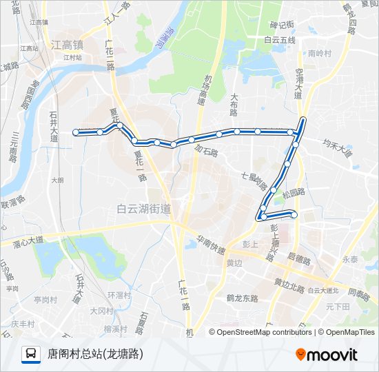 公交756路的线路图