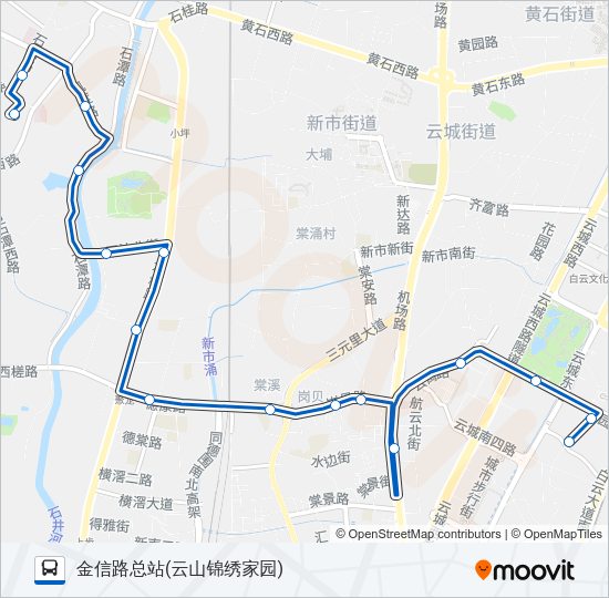 公交757路的线路图