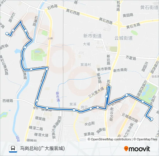 757路 Bus Line Map