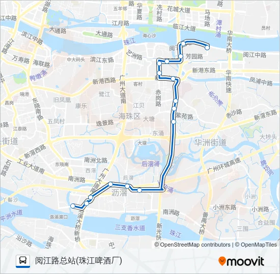 公交765路的线路图