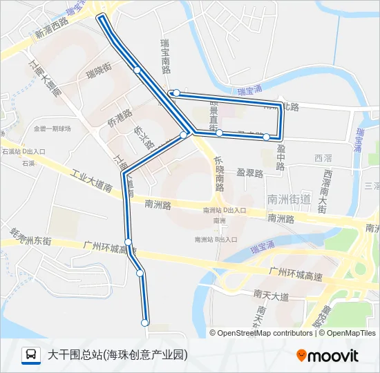 公交766路的线路图