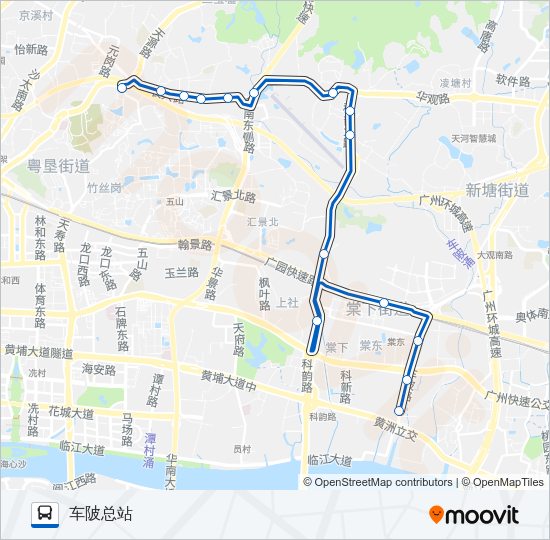 公交772路的线路图