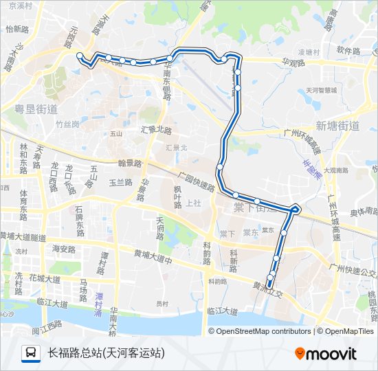 公交772路的线路图