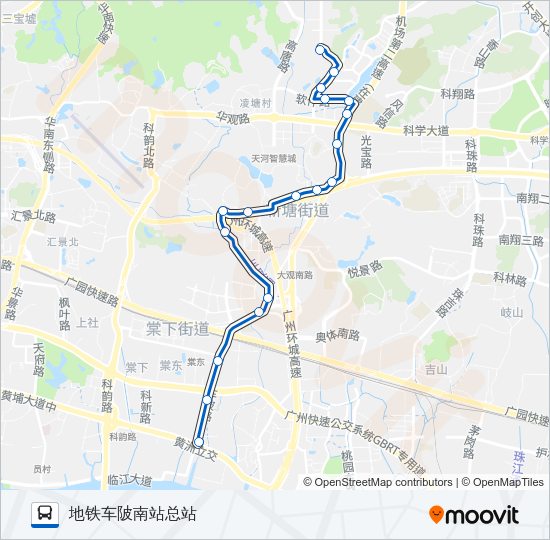 公交774路的线路图