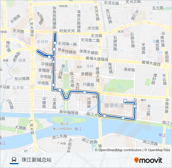 公交777路的线路图