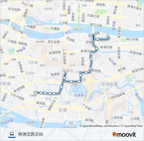 公交779路的线路图