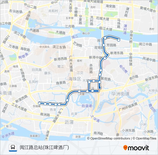 公交779路的线路图