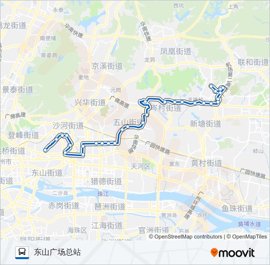 公交78A路的线路图