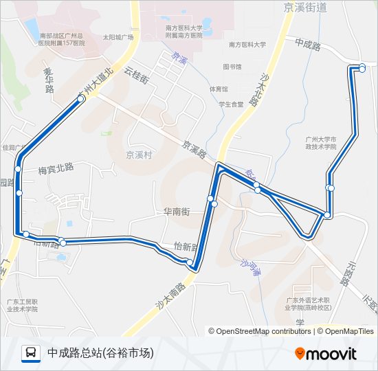 公交791路的线路图
