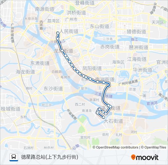 公交79A路的线路图