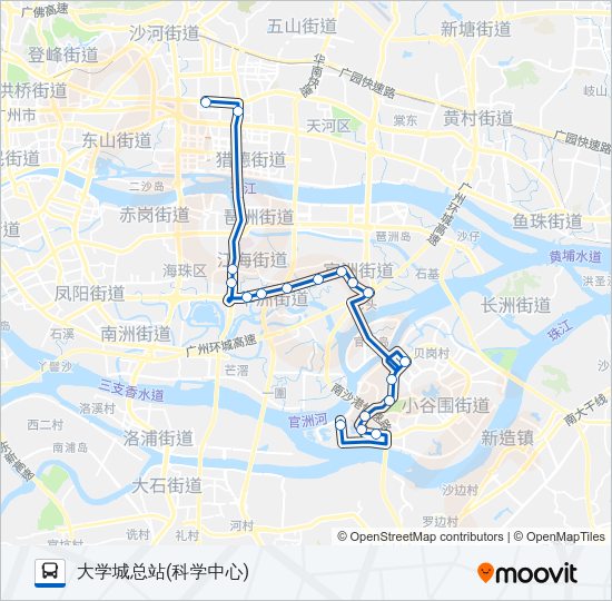 公交801路的线路图