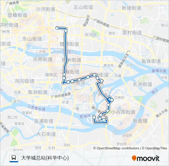 公交801路的线路图