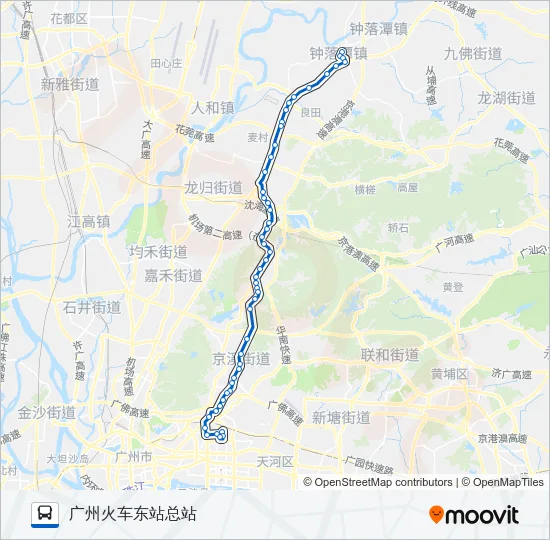 公交808路的线路图