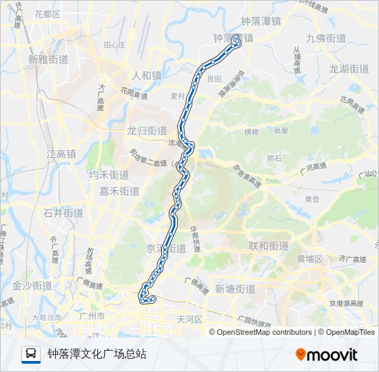 公交808路的线路图