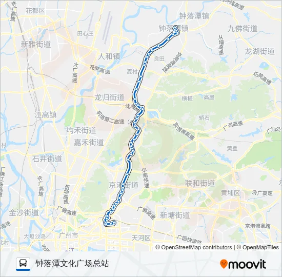 公交808路的线路图