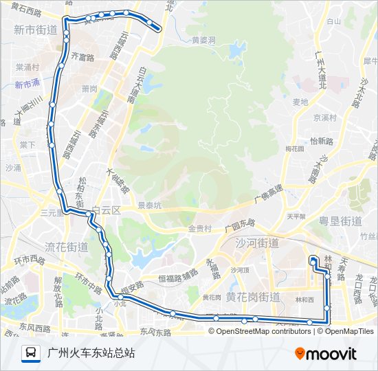 公交810路的线路图