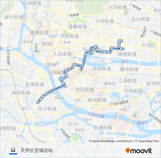 公交811路的线路图