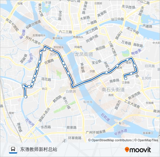 公交812路的线路图