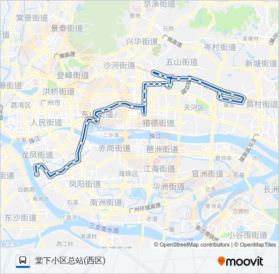 公交813路的线路图