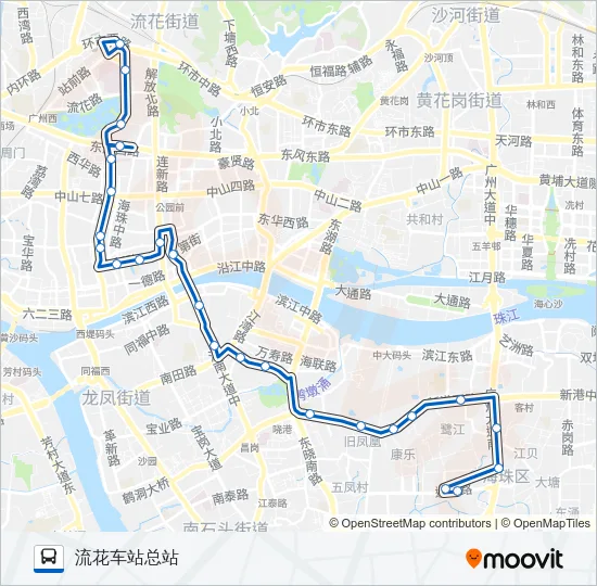 823路 Bus Line Map