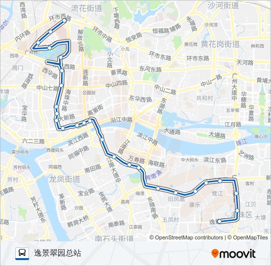 公交823路的线路图