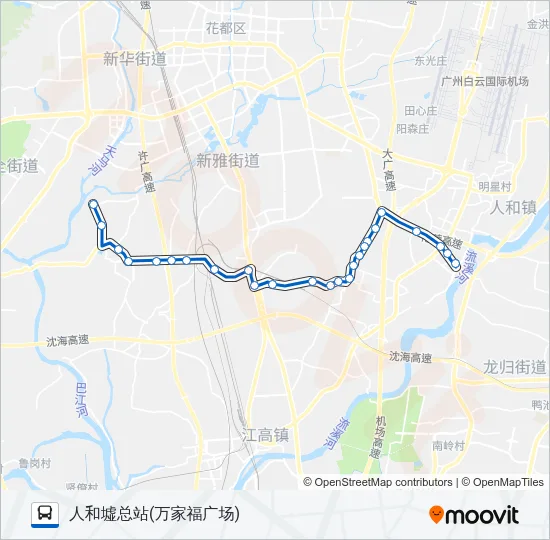 公交829路的线路图