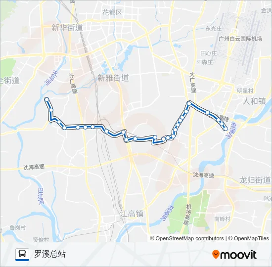 公交829路的线路图