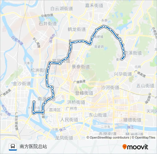 832路 Bus Line Map
