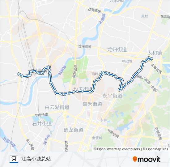 公交837路的线路图