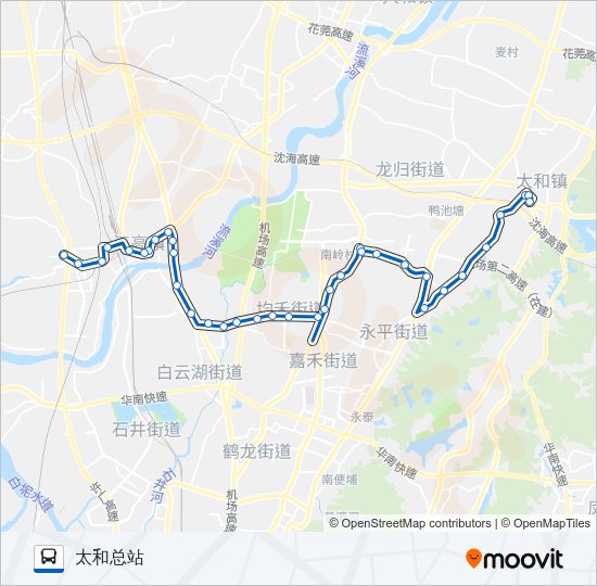公交837路的线路图