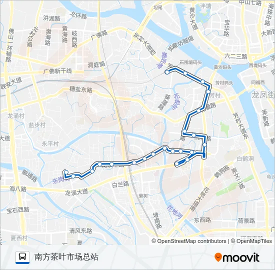 公交838路的线路图