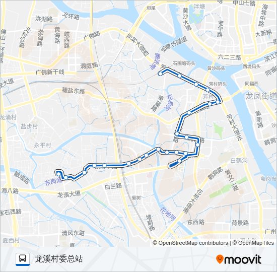 公交838路的线路图