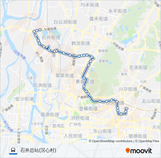公交841路的线路图