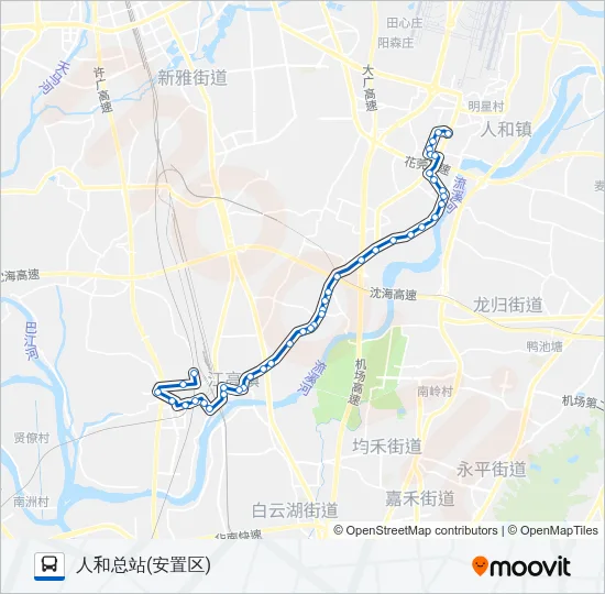 843路 Bus Line Map