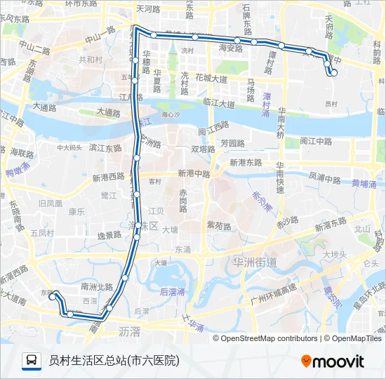882路 Bus Line Map