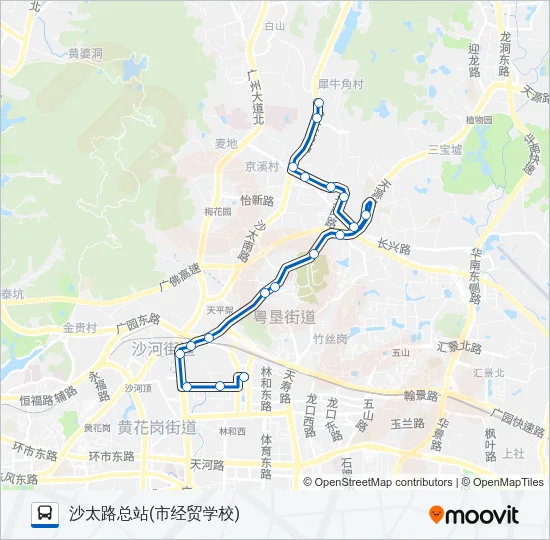 884路 Bus Line Map