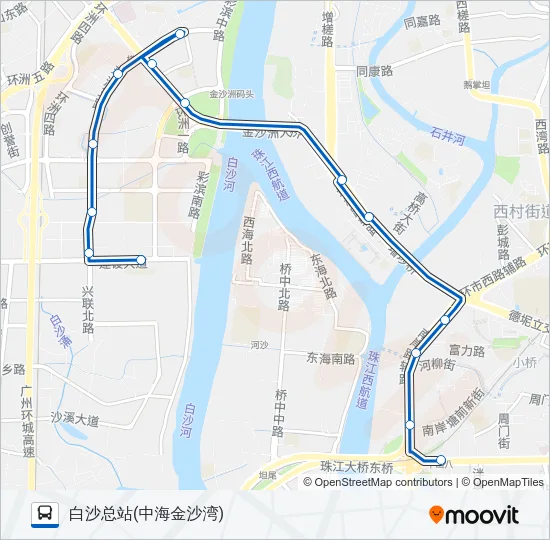 公交885路的线路图
