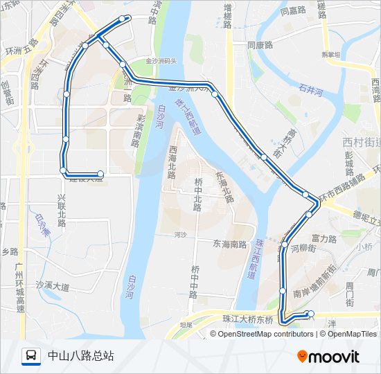公交885路的线路图