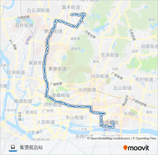 公交886路的线路图
